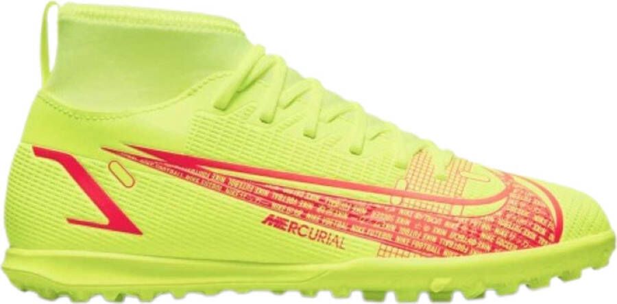 Nike Jr. Mercurial Superfly 8 Club TF Voetbalschoen voor kleuters kids (turf) Geel