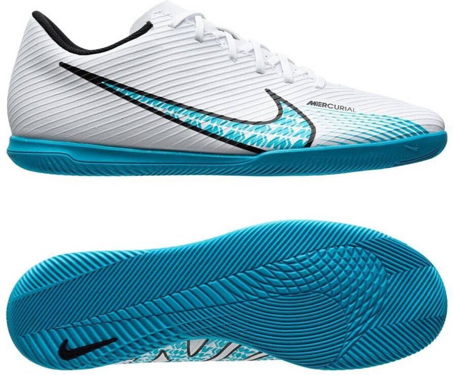 Nike Mercurial Vapor 15 Club IC Zaalvoetbal schoen Wit Blauw Doos zonder deksel
