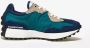 Nike New Balance 327 Heren Sneaker Groen Blauw - Thumbnail 1