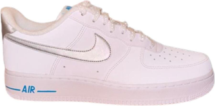 Nike aie force 1 '07 F22 Sneakers Mannen Wit Blauw Zilver - Foto 2