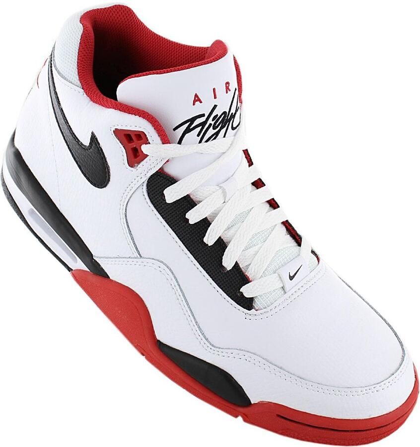 Nike Air Flight Legacy Heren Basketbalschoenen Sneakers Schoenen Leer Wit BQ4212 - Foto 3