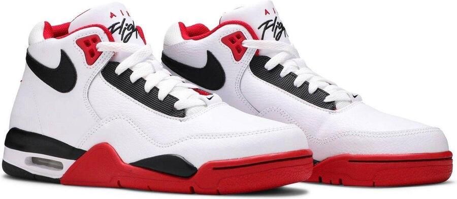 Nike Air Flight Legacy Heren Basketbalschoenen Sneakers Schoenen Leer Wit BQ4212 - Foto 13
