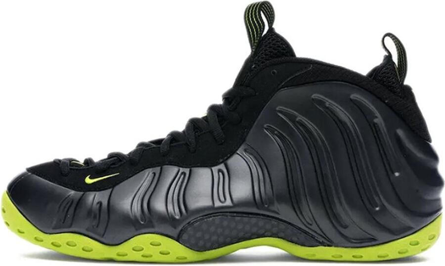 Nike Basketbalschoenen Baskets Air Foamposite noir et vert fluo