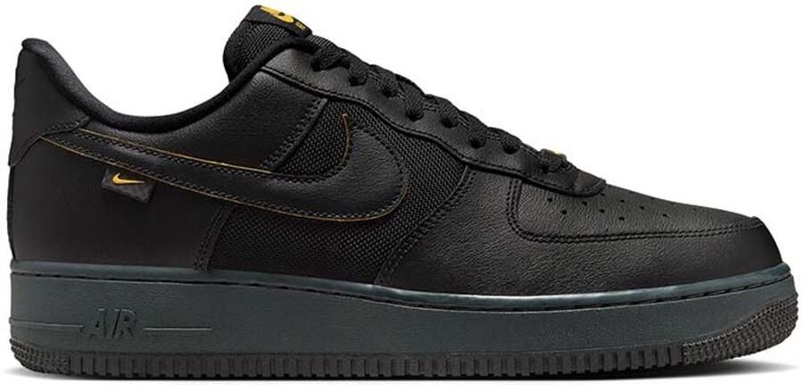Nike herenschoen Air Force 1 '07 Black Dark Smoke Grey University Gold- Heren Black Dark Smoke Grey University Gold