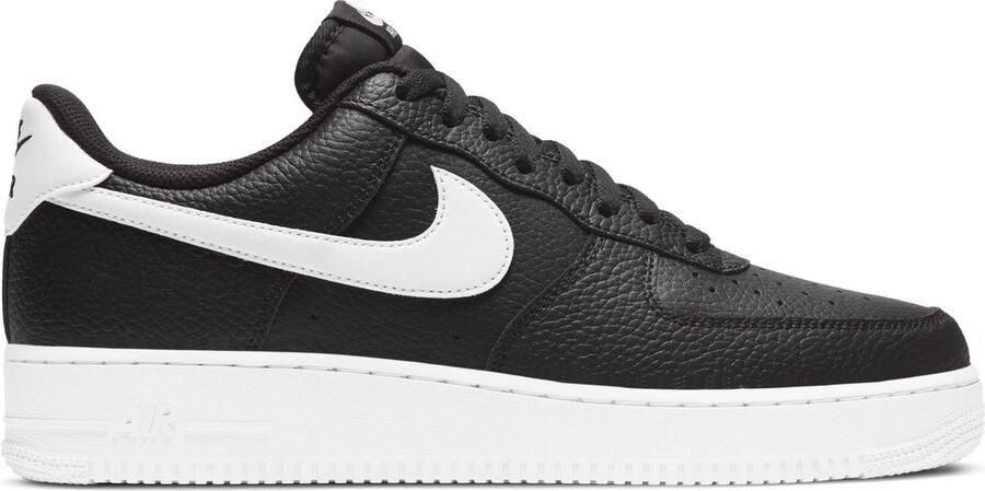 Nike Air Force 1 '07 Zwart Wit Zwart Wit Air Force 1 Lifestyle Heren Sneakers voor Mannen