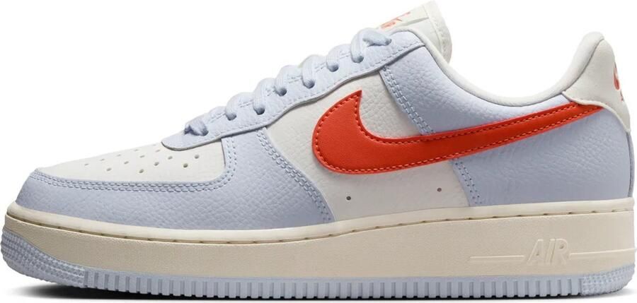 Nike Air Force 1 Low '07 Lichtblauw Gebroken Wit Oranje Sneakers Dames - Foto 3