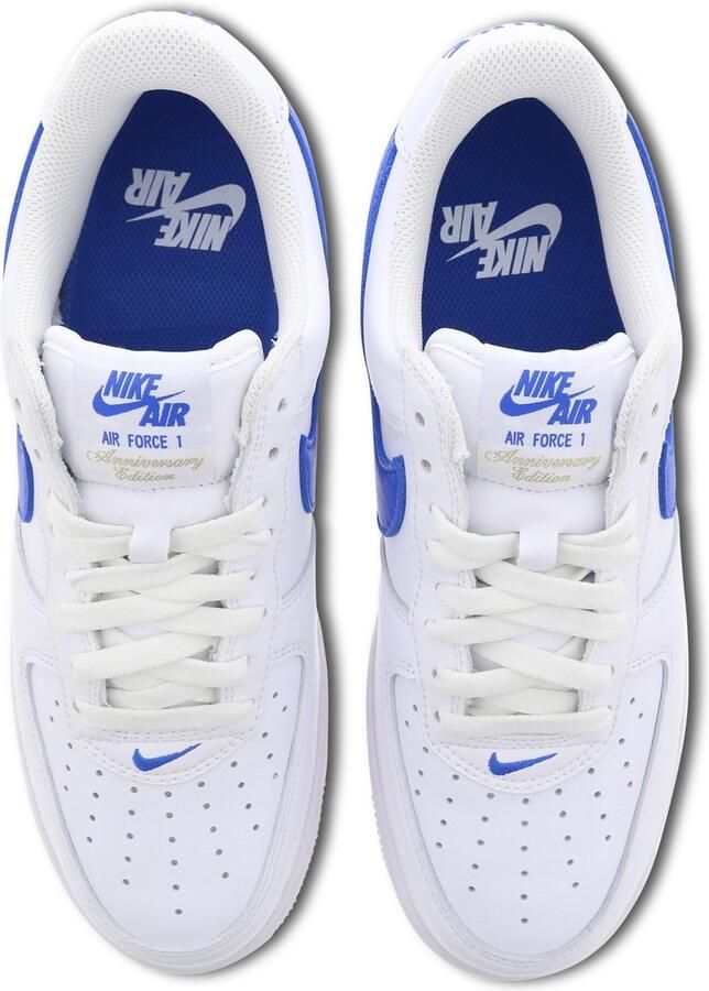 Nike Air Force 1 Low Retro Color of the Month Heren Sneakers Sportschoenen Vrijetijds schoenen Leer Wit Blauw DJ3911 - Foto 5