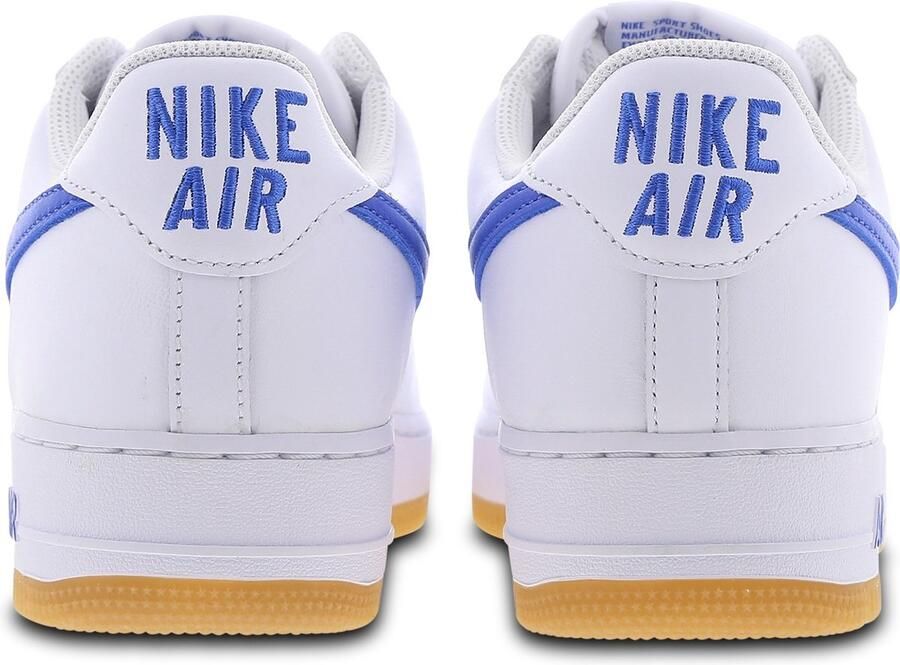 Nike Air Force 1 Low Retro Color of the Month Heren Sneakers Sportschoenen Vrijetijds schoenen Leer Wit Blauw DJ3911 - Foto 4