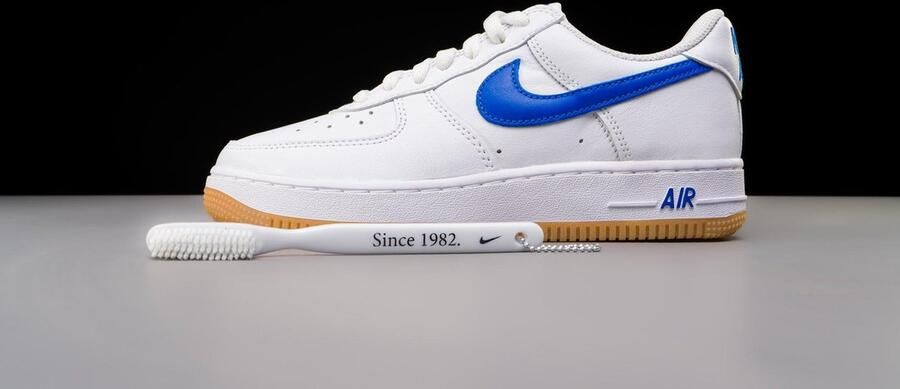 Nike Air Force 1 Low Retro Color of the Month Heren Sneakers Sportschoenen Vrijetijds schoenen Leer Wit Blauw DJ3911 - Foto 8