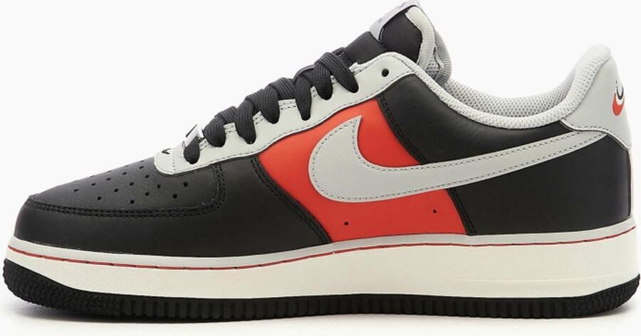 Nike NBA Air Force 1 '07 LV8 Heren Black Grey Fog Sail Chile Red Heren