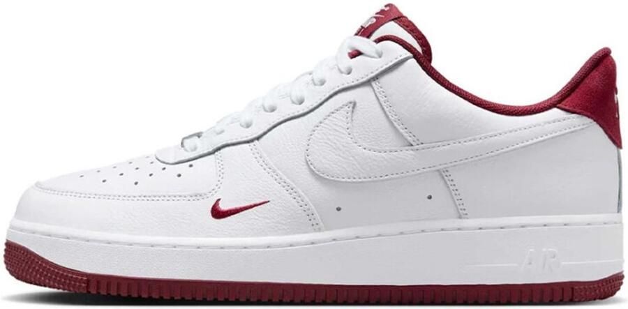 Nike Air Force 1 '07 LV8 White Team Red Sneakers Unisex Wit Rood