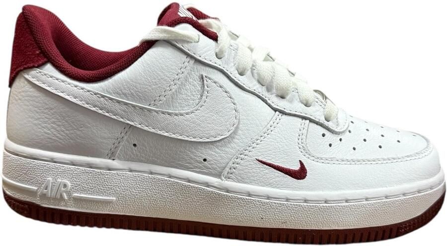 Nike Air Force 1 '07 LV8 Sneakers Mannen Wit Bordeaux