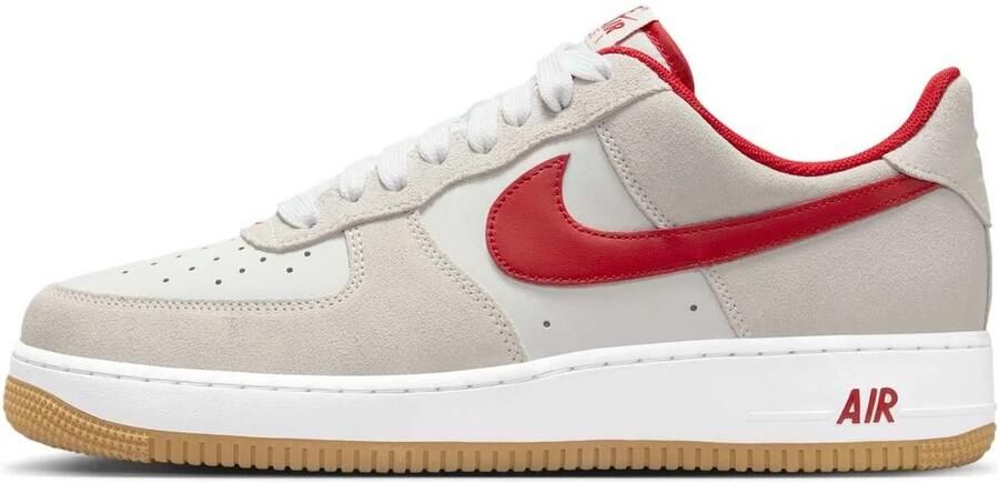 Nike Air Force 1 '07 LV8 Summit White Varsity Red Sneakers Unisex