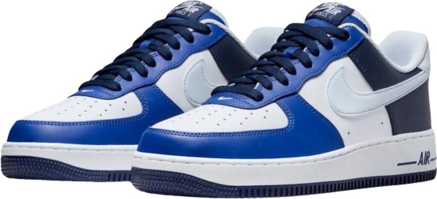 Nike Air Force 1 '07 LV8 White Game Royal Midnight Navy Football Grey Wit Blauw Air Force 1 Lifestyle Heren Sneakers voor Mannen