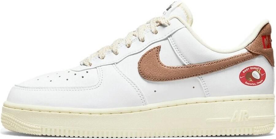 Nike Air Force 1 '07 LX Damesschoenen 35.5 Wit Coconut Milk Team Orange Archaeo Brown - Foto 2