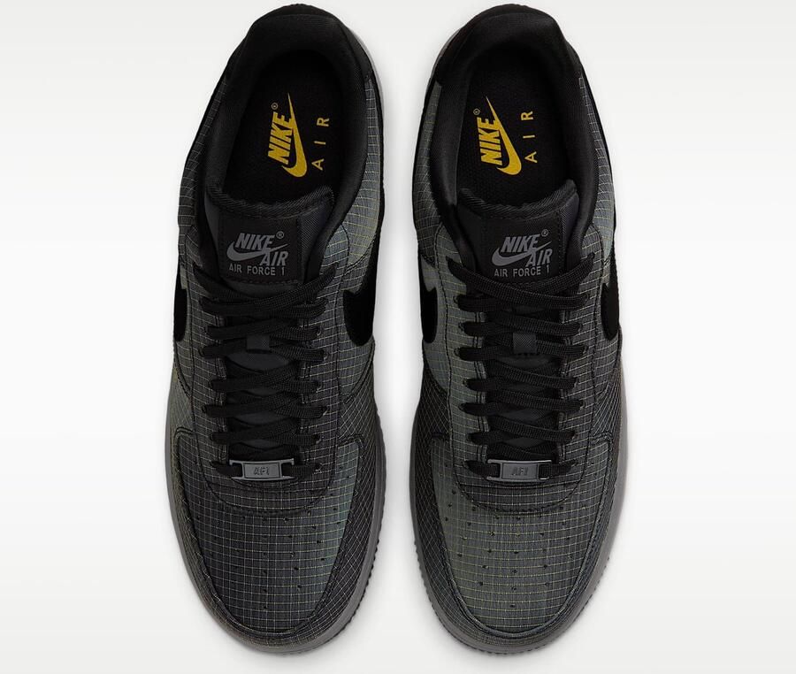 Nike Air Force 1 '07 LX Vibram Pencil Point Off Noir Speed Yellow Zwart Geel Air Force 1 Lifestyle Heren Sneakers voor Mannen