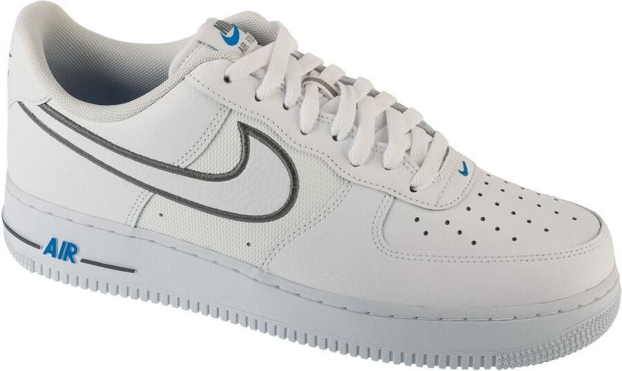 Nike Air Force 1 Cool Grey Photo Blue Sneakers Unisex Wit Grijs