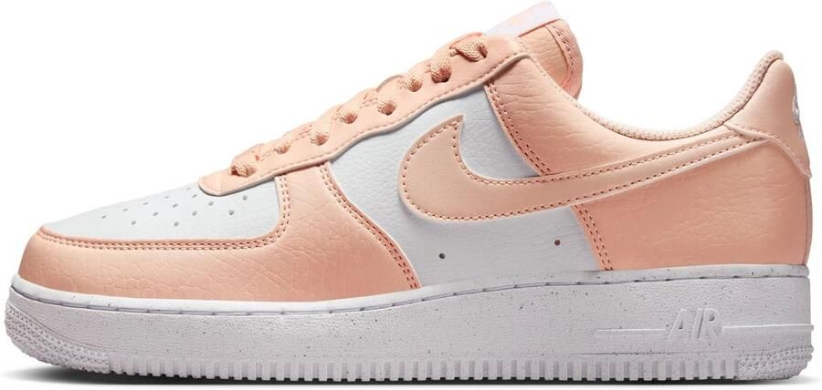Nike Air Force 1 07 NN Sneakers Dames White Washed Coral Leer & Synthetisch Doos Zonder Deksel