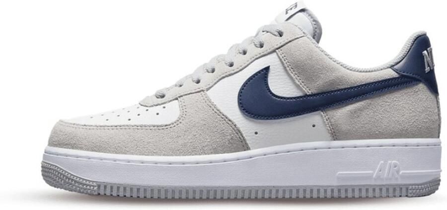 Nike Air Force 1 '07 Basketball Schoenen light smoke grey midnight navy white maat: 47.5 beschikbare maaten:41 42 44.5 45 46 47.5 - Foto 4