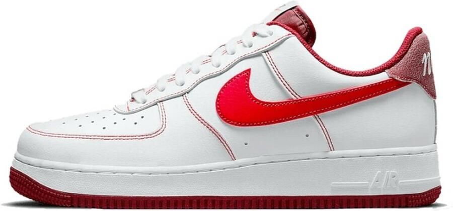 Nike Air Force 1 '07 Sneakers Heren Wit Rood