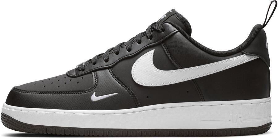 Nike Air Force 1 '07 Tech Essential Sneakers Black White-Black Zwart Wit Air Force 1 Lifestyle Sneakers voor nen