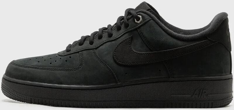 Nike Air Force 1 '07 WB Black Nubuck Sneakers Unisex Zwart