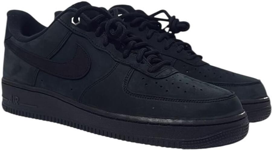 Nike Air Force 1 '07 WB Black Nubuck Sneakers Unisex Zwart - Foto 2