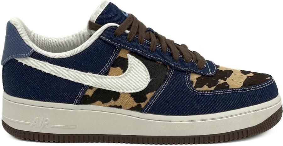 Nike W Air Force 1 '07 Unisex Sneaker Blauw Panterprint Limited Edition - Foto 2
