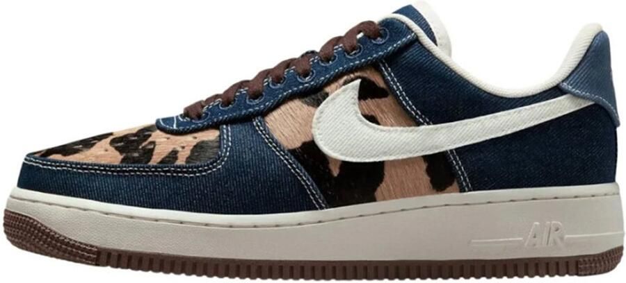 Nike W Air Force 1 '07 Unisex Sneaker Blauw Panterprint Limited Edition - Foto 4