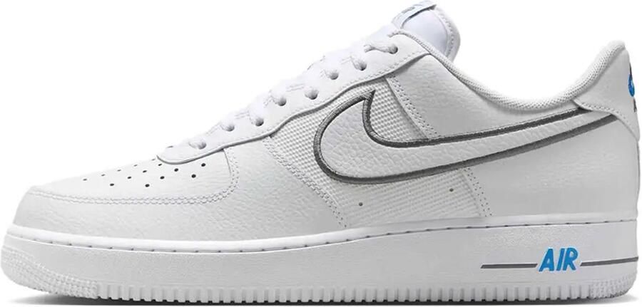 Nike Air Force 1 Cool Grey Photo Blue Sneakers Unisex Wit Grijs Blauw