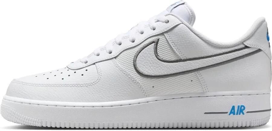 Nike Air Force 1 Cool Grey Photo Blue Sneakers Unisex Wit Grijs Blauw