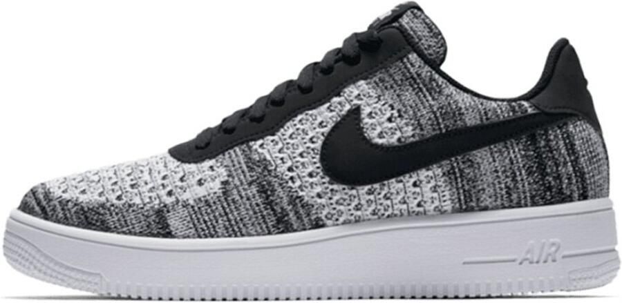 Nike Air Force 1 Low Flyknit 2.0 Black Pure Platinum AV3042-001 zwart grijs wit sneakers laag herensneakers - Foto 4