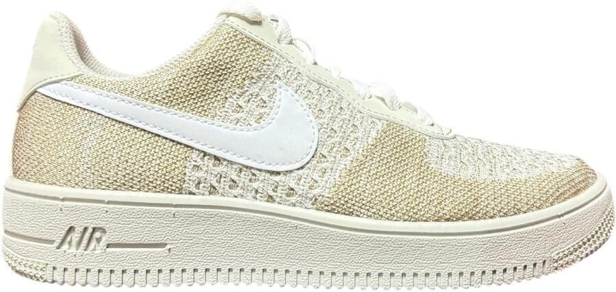 Nike air force 1 flyknit 2.0 Sneakers Unisex Light Bone