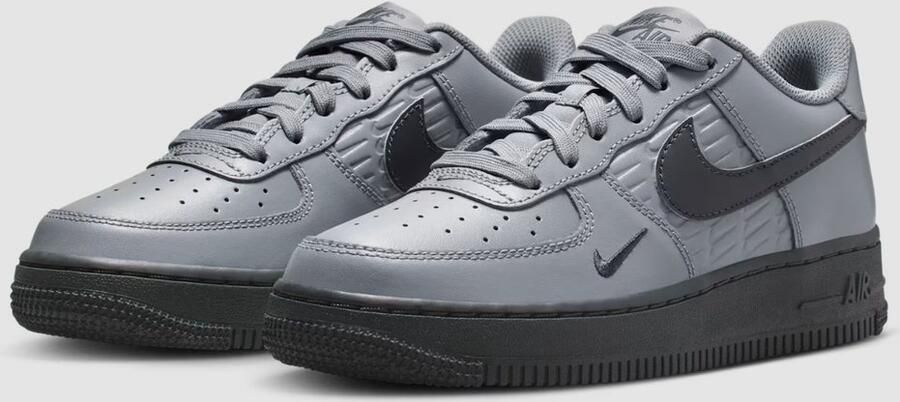 Nike Air Force 1 GS Cool Grey Antraciet Sneakers Unisex Grijs Antraciet