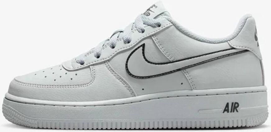 Nike Air Force 1 GS Light Smoke Grey Black Sneakers Unisex Grijs Zwart