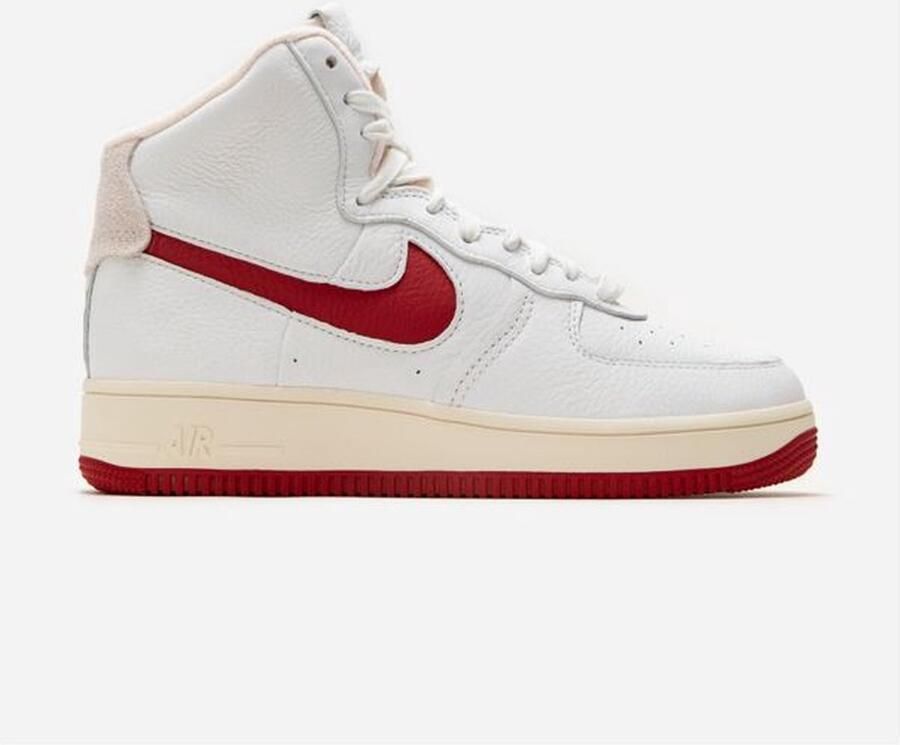 Nike Air Force 1 High Sculpt Wit Rood Sneakers