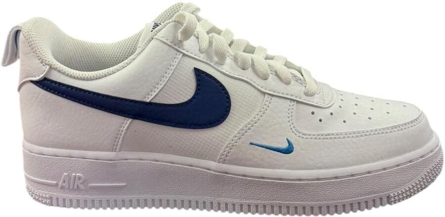 Nike Herenschoenen Air Force 1 '07 White Light Photo Blue Deep Royal Blue- Heren White Light Photo Blue Deep Royal Blue - Foto 3