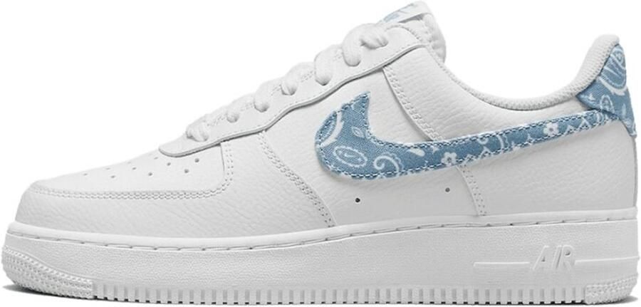 Nike Air Force 1 Low '07 Essential White Worn Blue Paisley (W) DH4406-100 Sneakers