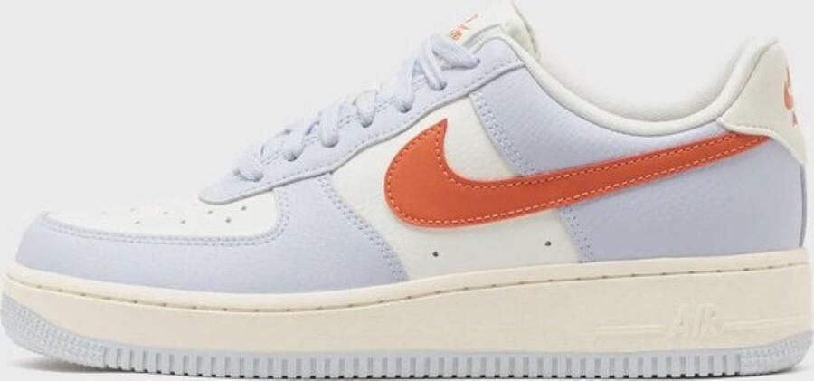 Nike Air Force 1 Low '07 Lichtblauw Gebroken Wit Oranje Sneakers Dames
