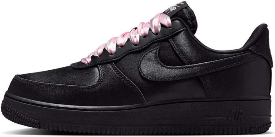 Nike Air Force 1 Low Black Satin Pink Ice IH2034010 sneakers laag damessneakers zwart roze