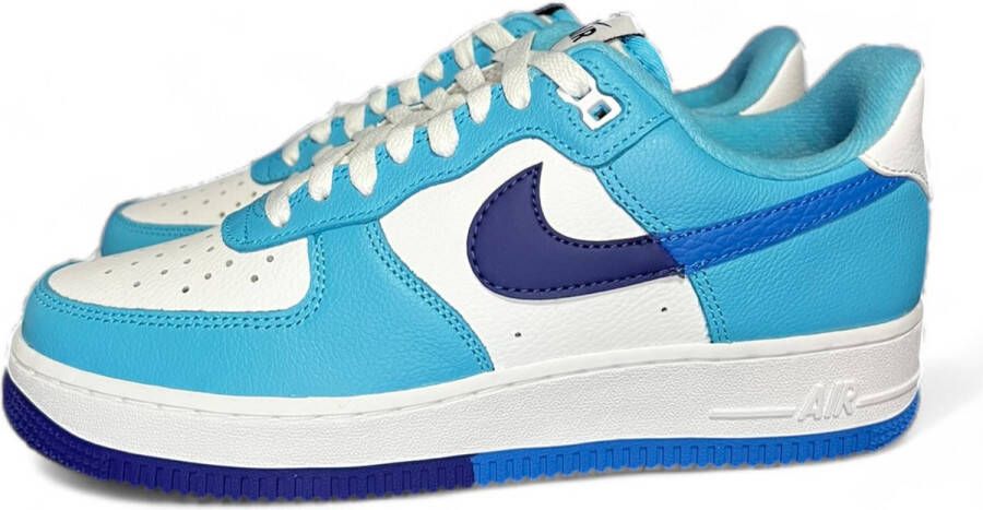 Nike Air Force 1 Low '07 LV8 Split Light Photo Blue Deep Royal DZ2522-100 Sneakers Dames
