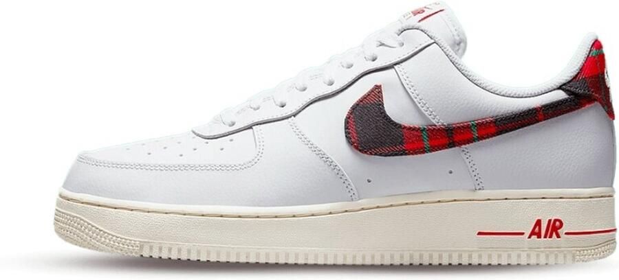 Nike Air Force 1 Low '07 LV8 Tartan Plaid White University Red