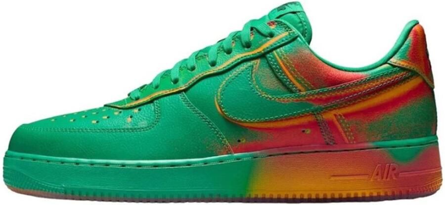 Nike Lage Sneakers Baskets air force 1 low rétro vert stade crimson brillant