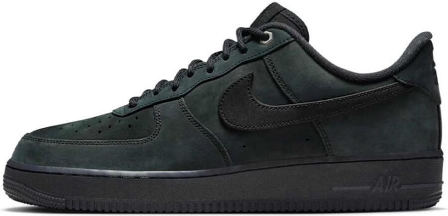 Nike Air Force 1 '07 WB Black Nubuck Sneakers Unisex Zwart