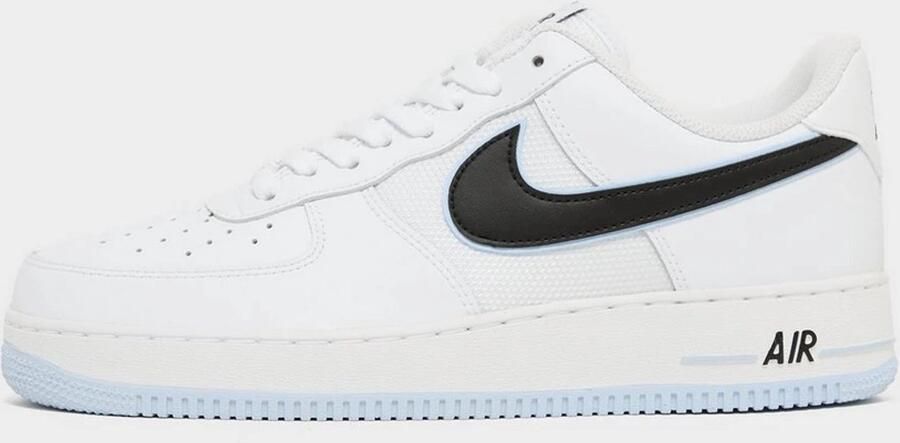 Nike Air Force 1 Low '07 White Black Hydrogen Blue Sneakers Unisex Wit Zwart Blauw