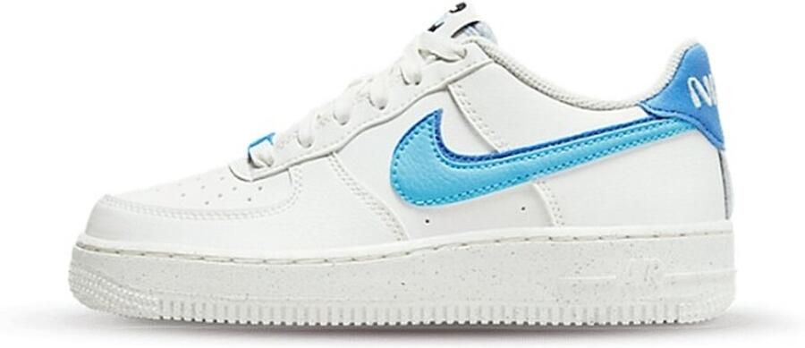 Nike Air Force 1 Low 82 Double Swoosh White Medium Blue (GS) - Foto 3