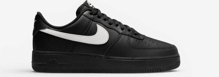 Nike Air Force 1 '07 LV8 Zwart Zwart Wit Zwart Wit Air Force 1 Lifestyle Heren Sneakers voor Mannen