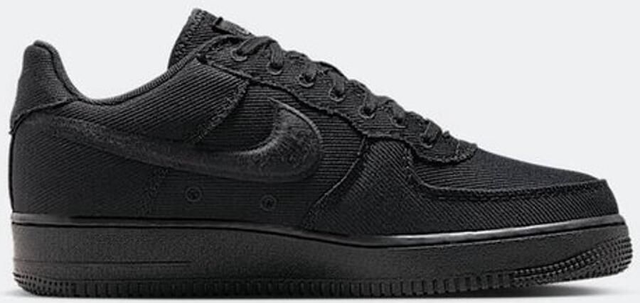 Nike Herenschoenen Air Force 1 Low Canvas Zwart- Heren Zwart