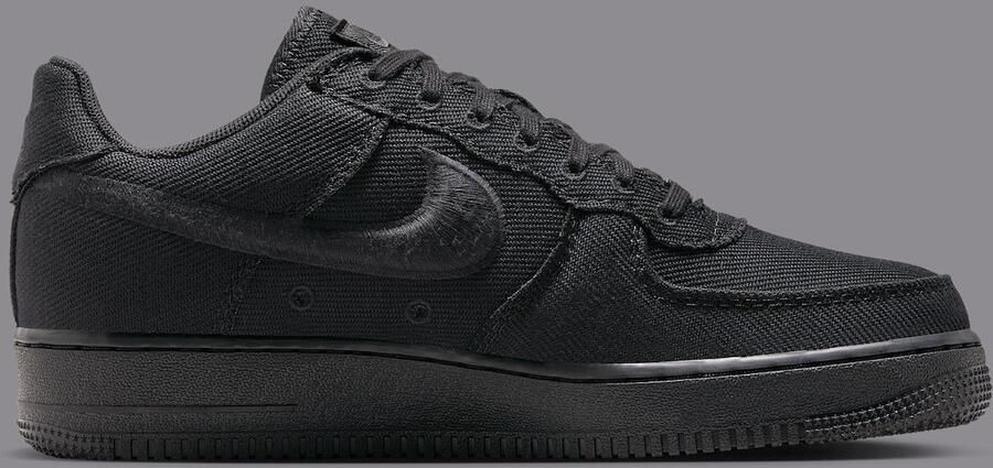 Nike Air Force 1 Low Canvas Sneaker Zwart
