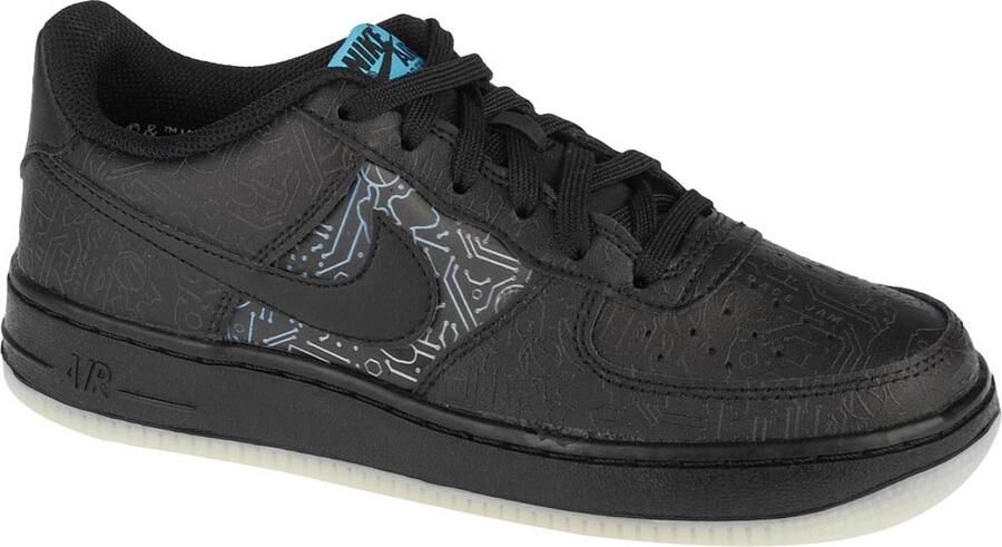 Nike Air Force 1 Low Gs DN1434-001 voor een jongen Zwart Sneakers